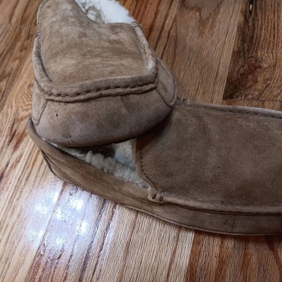 UGG Men's - US 10 - Casual Comfort Suede Slipper Loafers CHESTNUT - Picture 10 of 10